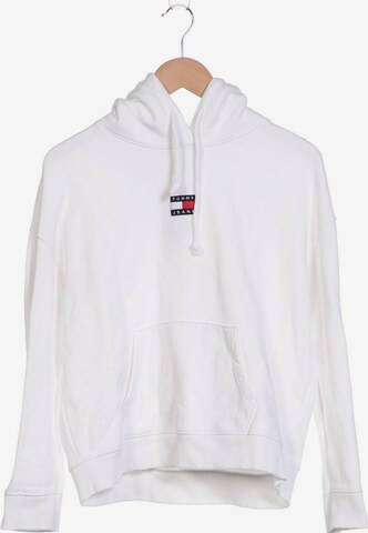 Tommy Jeans Sweatshirt & Zip-Up Hoodie in XL in White: front