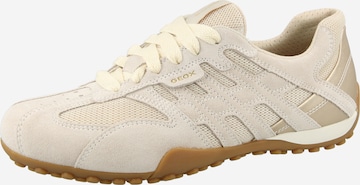 GEOX Matalavartiset tennarit 'SNAKE ORIGINAL A' värissä beige: etupuoli