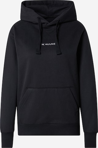 KUUNO Sportief sweatshirt in Zwart: voorkant