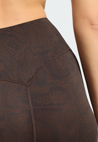 ADIDAS PERFORMANCE - Skinny Pantalón deportivo 'Optime PrimeLift' en marrón