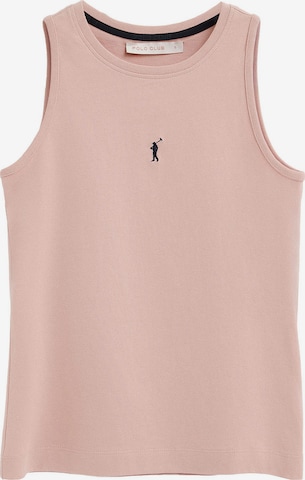 Polo Club Top 'RIGBY' in Pink: front