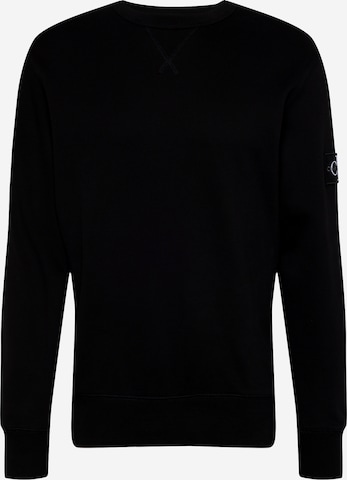Calvin Klein Jeans Sweatshirt in Schwarz: predná strana