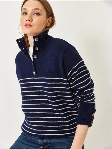 Pull-over Bianco Lucci en bleu