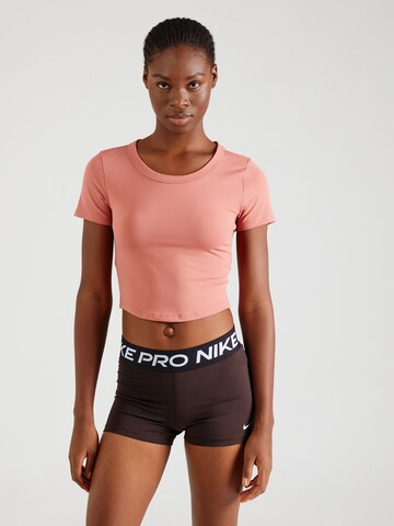 NIKE Performance shirt 'ONE' in Pink: front