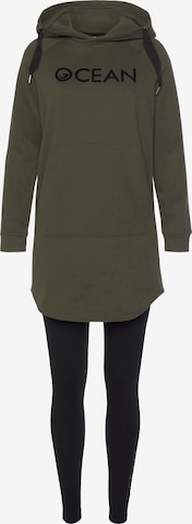 OCEAN SPORTSWEAR Jogginganzug in Grün: Vorderseite