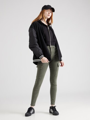 River Island Tapered Cargojeans in Groen