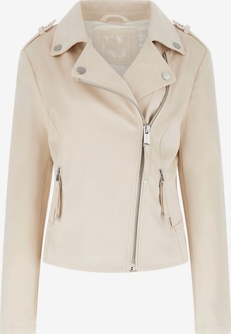 balta GUESS Demisezoninė striukė 'NEW MONICA': priekis