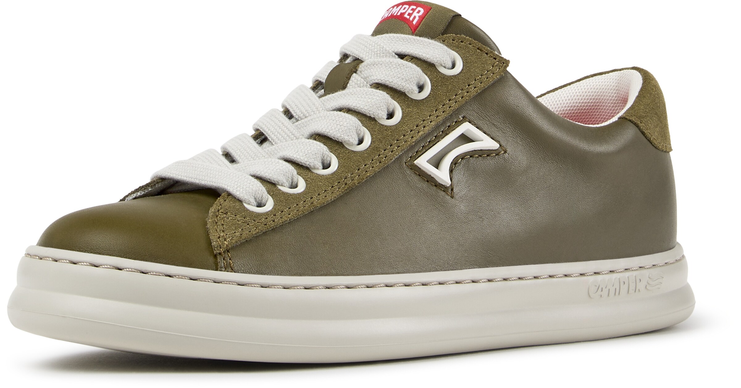 CAMPER - Sapatilhas baixas 'Runner Four' em verde: frente