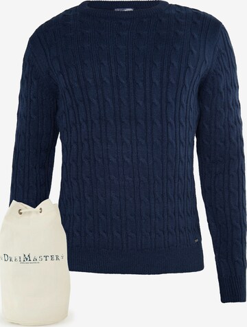 DreiMaster Vintage Trui in Blauw: voorkant