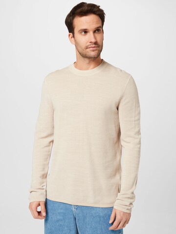 Pull-over Marc O'Polo en beige : devant