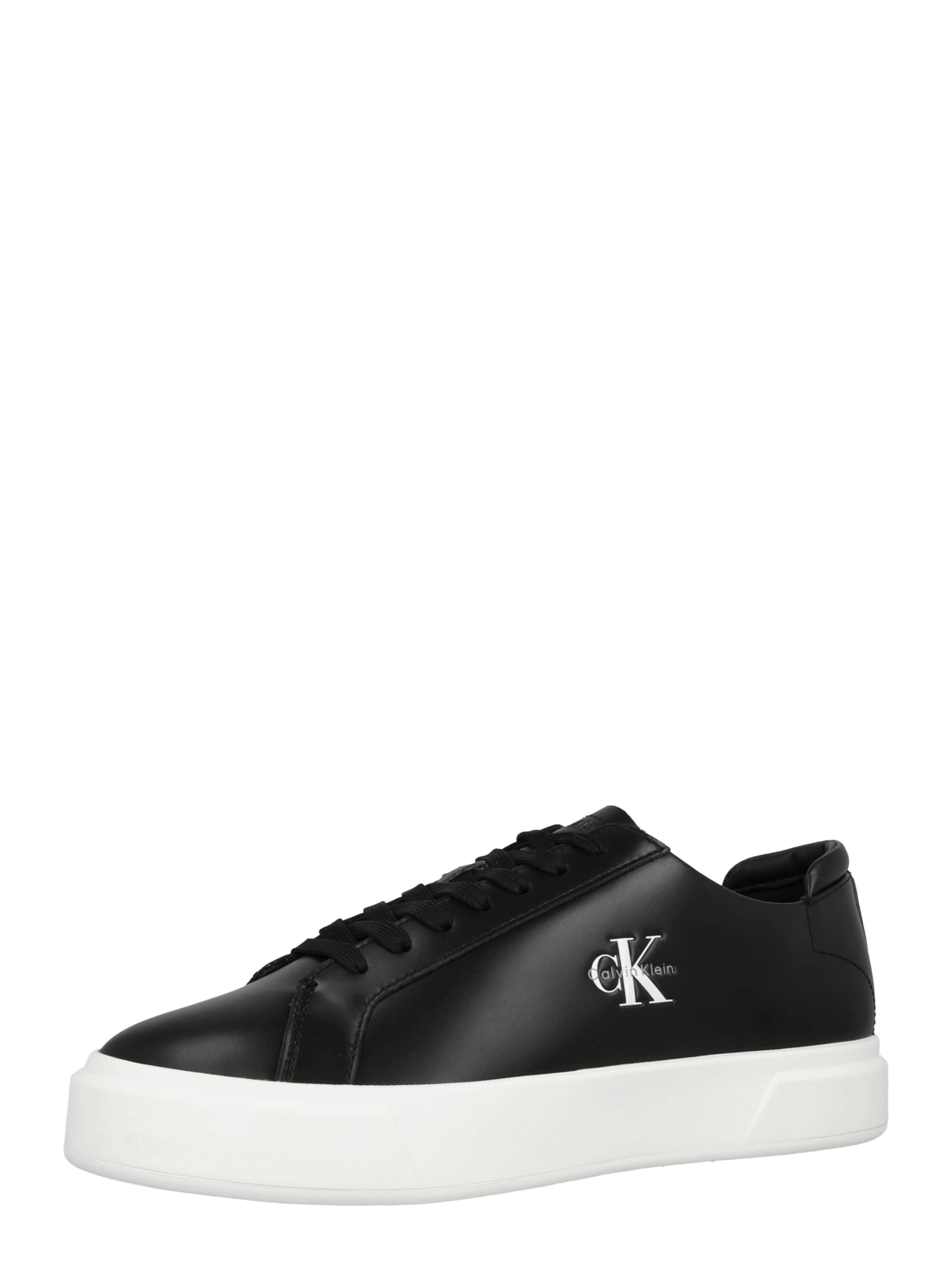 Sneaker low de la Calvin Klein pe negru: față