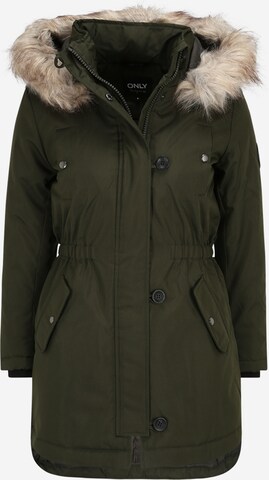Only Petite Winter Parka 'IRIS' in Green: front