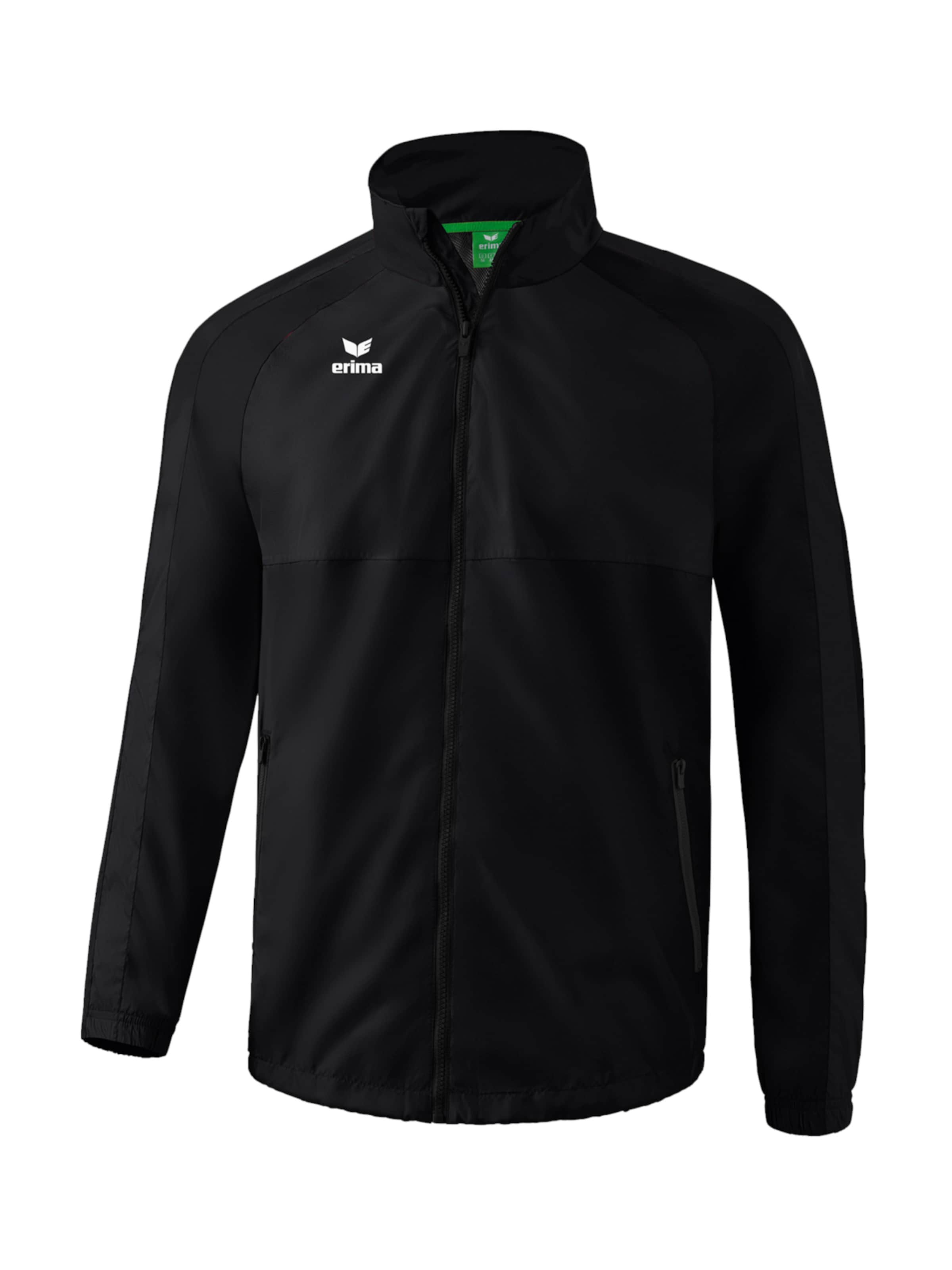 ERIMA Sportjacke in Schwarz: Vorderseite