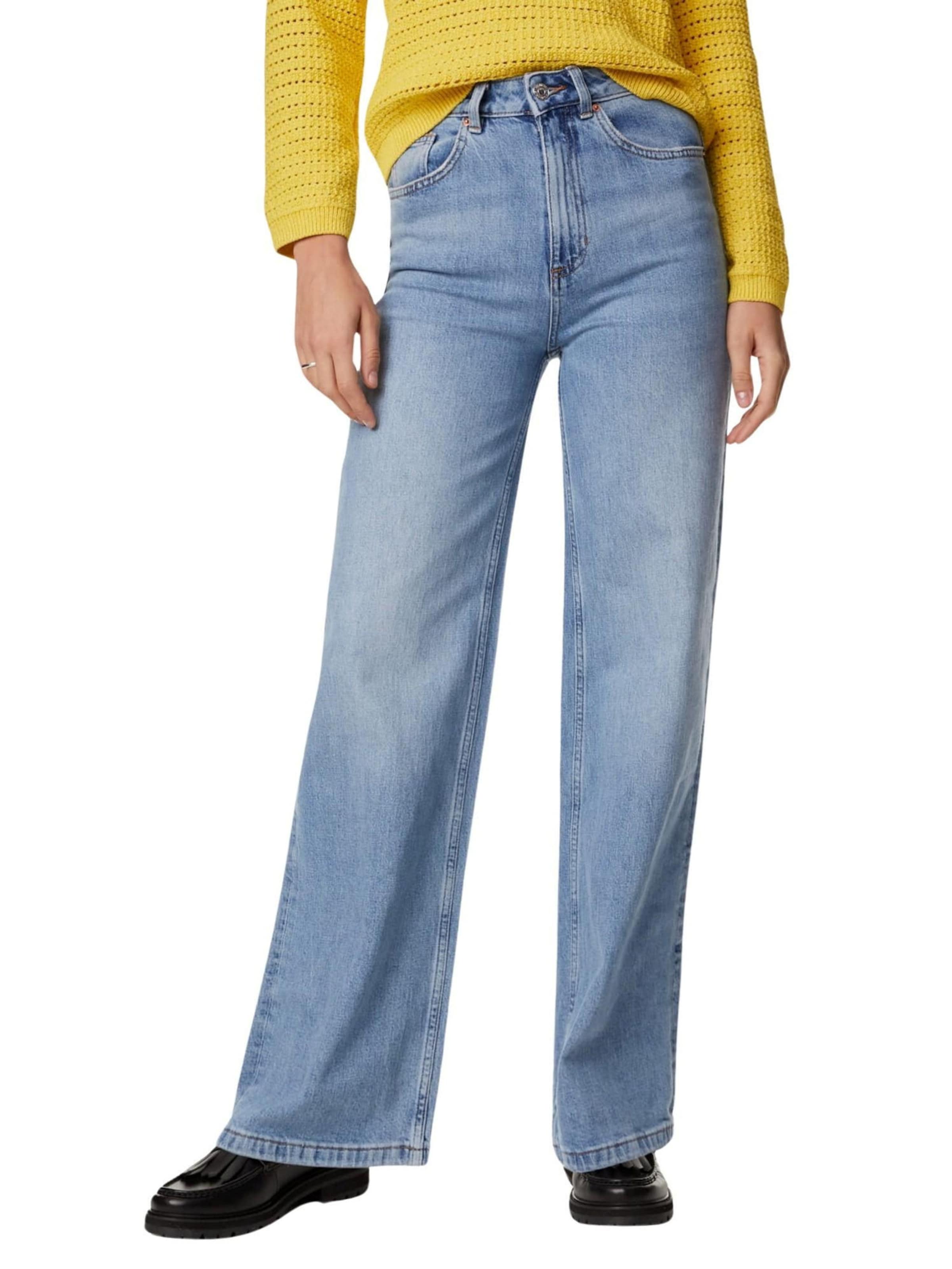 Marks & Spencer Wide leg Jeans in Blue: front