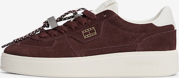 Tommy Jeans Platform trainers in Brown: front