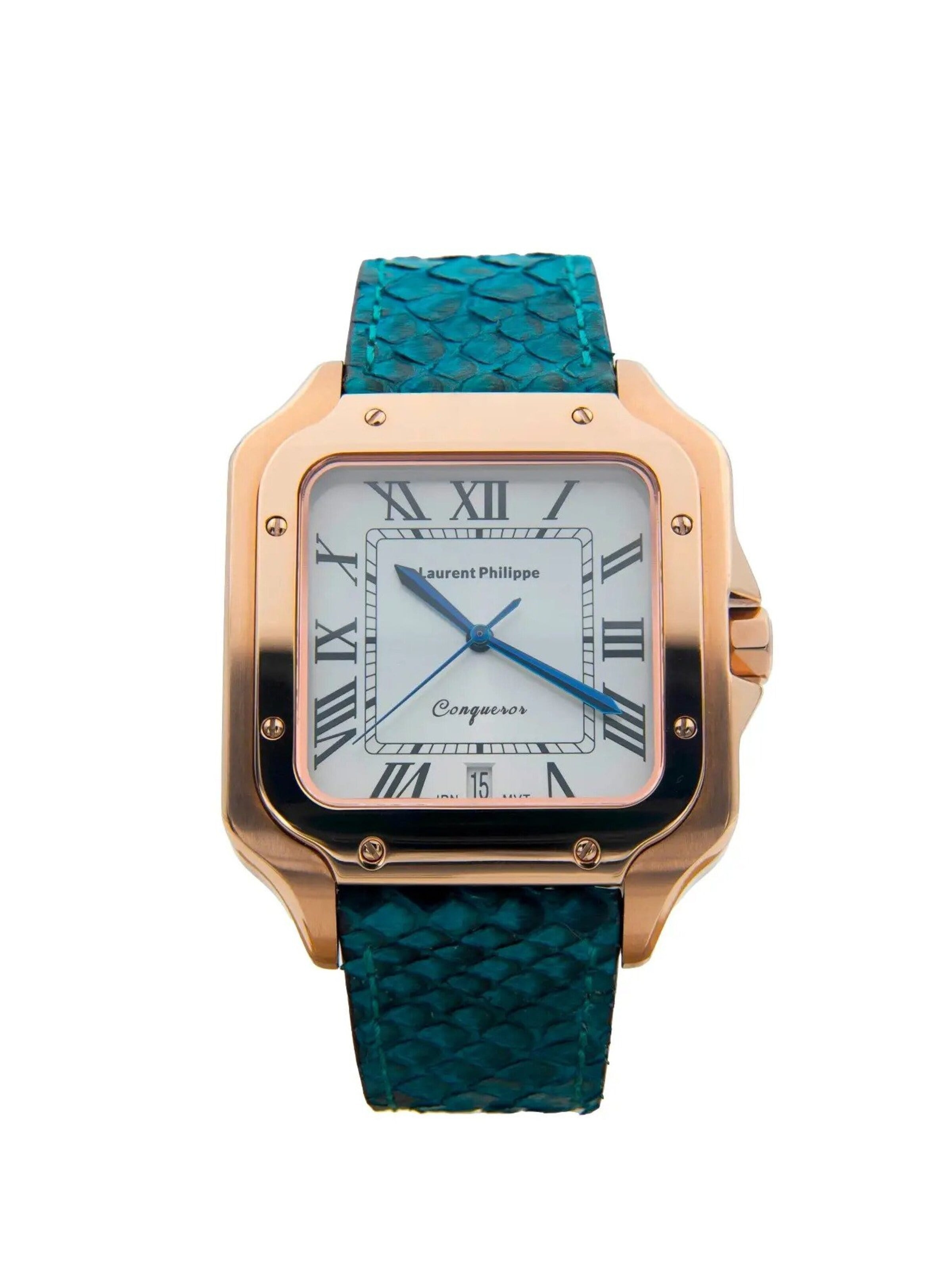 Laurent Philippe Analog Watch 'Conqueror Spirit of the Rose' in Gold: front