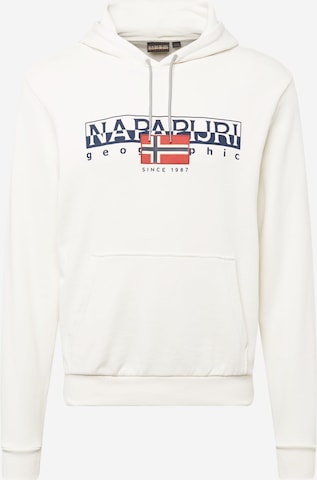 NAPAPIJRI Sweatshirt 'AYLMER' in Wit: voorkant