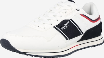 Pepe Jeans Sneakers laag 'Tour Club' in Wit: voorkant