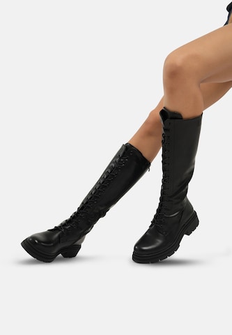 Stivale stringato di Salinyang in nero