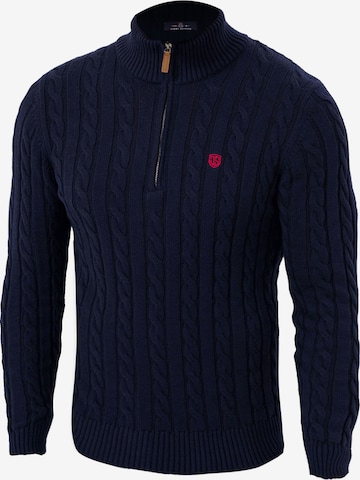 Pullover di Jimmy Sanders in blu: frontale