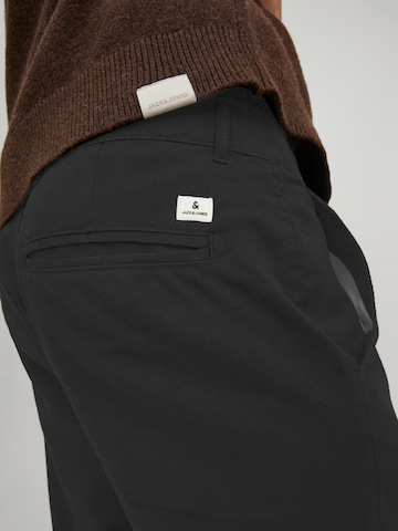 JACK & JONES Regular Chino Pants 'Ollie Dave' in Black