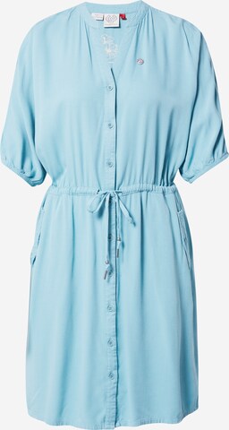 Ragwear Košilové šaty 'BRYN' – modrá: přední strana