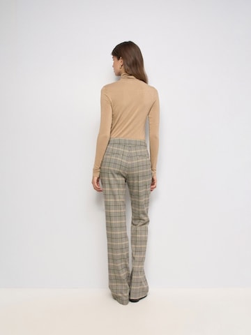évasé Pantalon Salsa Jeans en marron