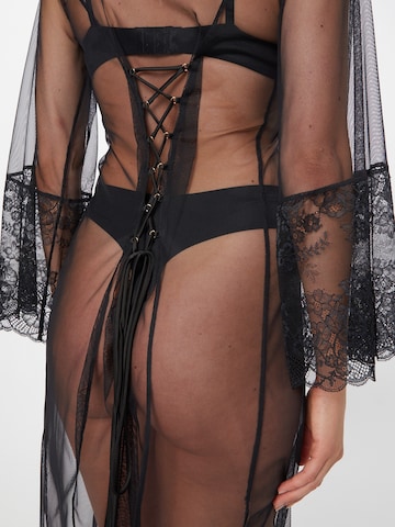 Robe de chambre 'Gladys' Hunkemöller en noir