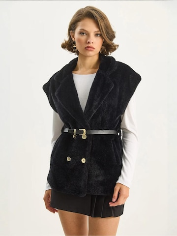 Gilet in maglia di Bianco Lucci in nero