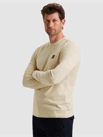 PME Legend Pullover 'Pullover in mouliné cotton' i beige: forside