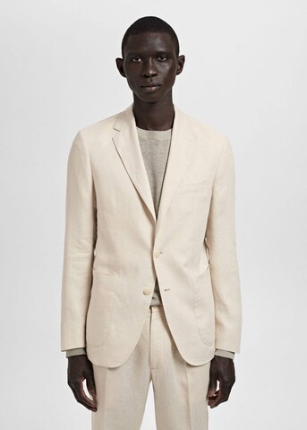 MANGO MAN Regular fit Suit Jacket 'Salerno' in Beige: front
