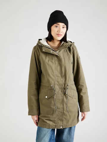 QS Winterparka in Groen: voorkant