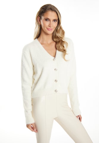 faina Knit Cardigan 'Dedica' in White: front