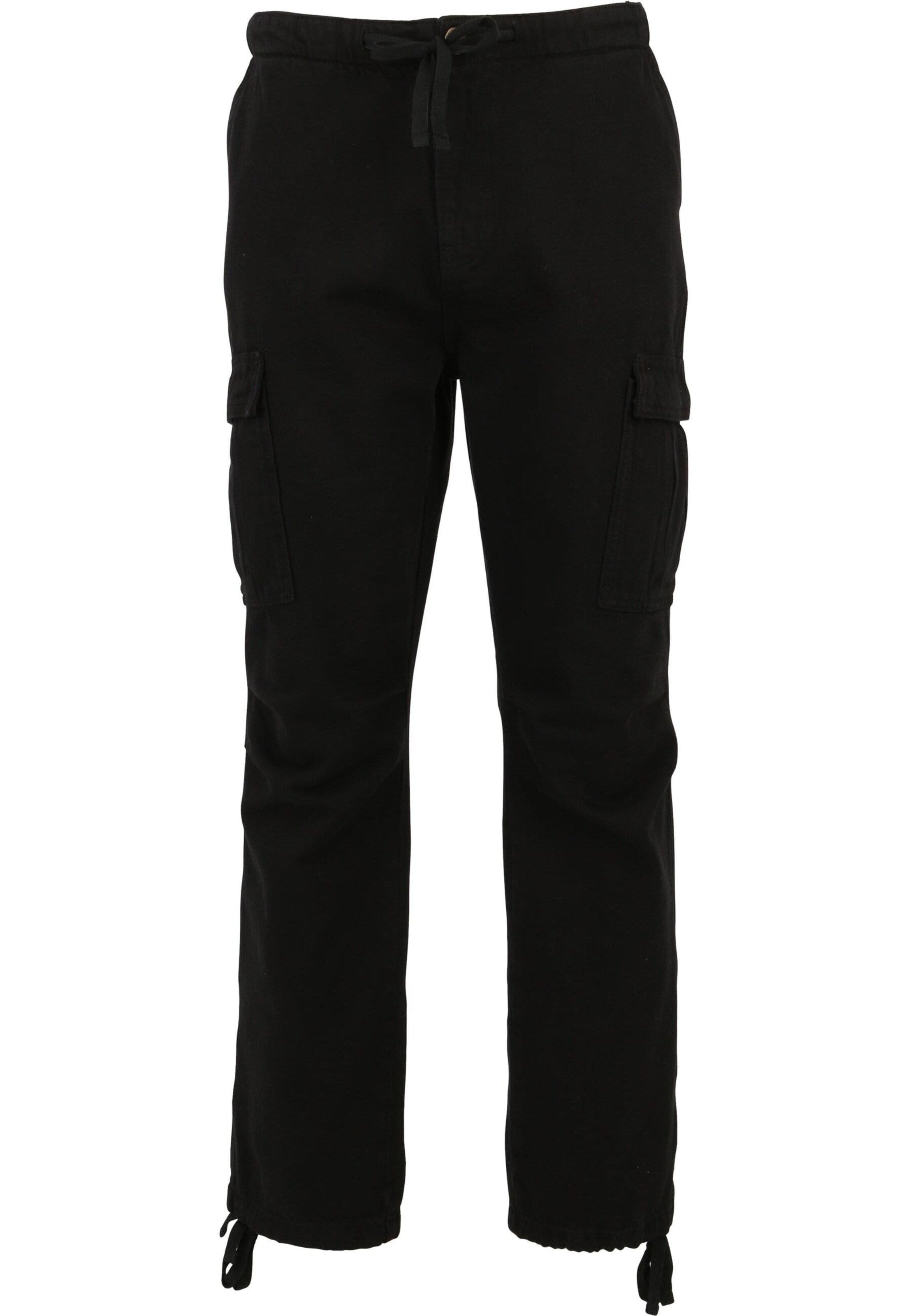 Loosefit Pantaloni cargo 'Kiran' di 2Y Premium in nero: frontale