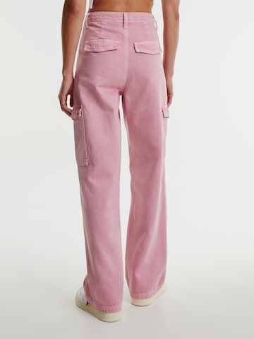 EDITED Wide leg Cargo Jeans 'Nalu' in Purple