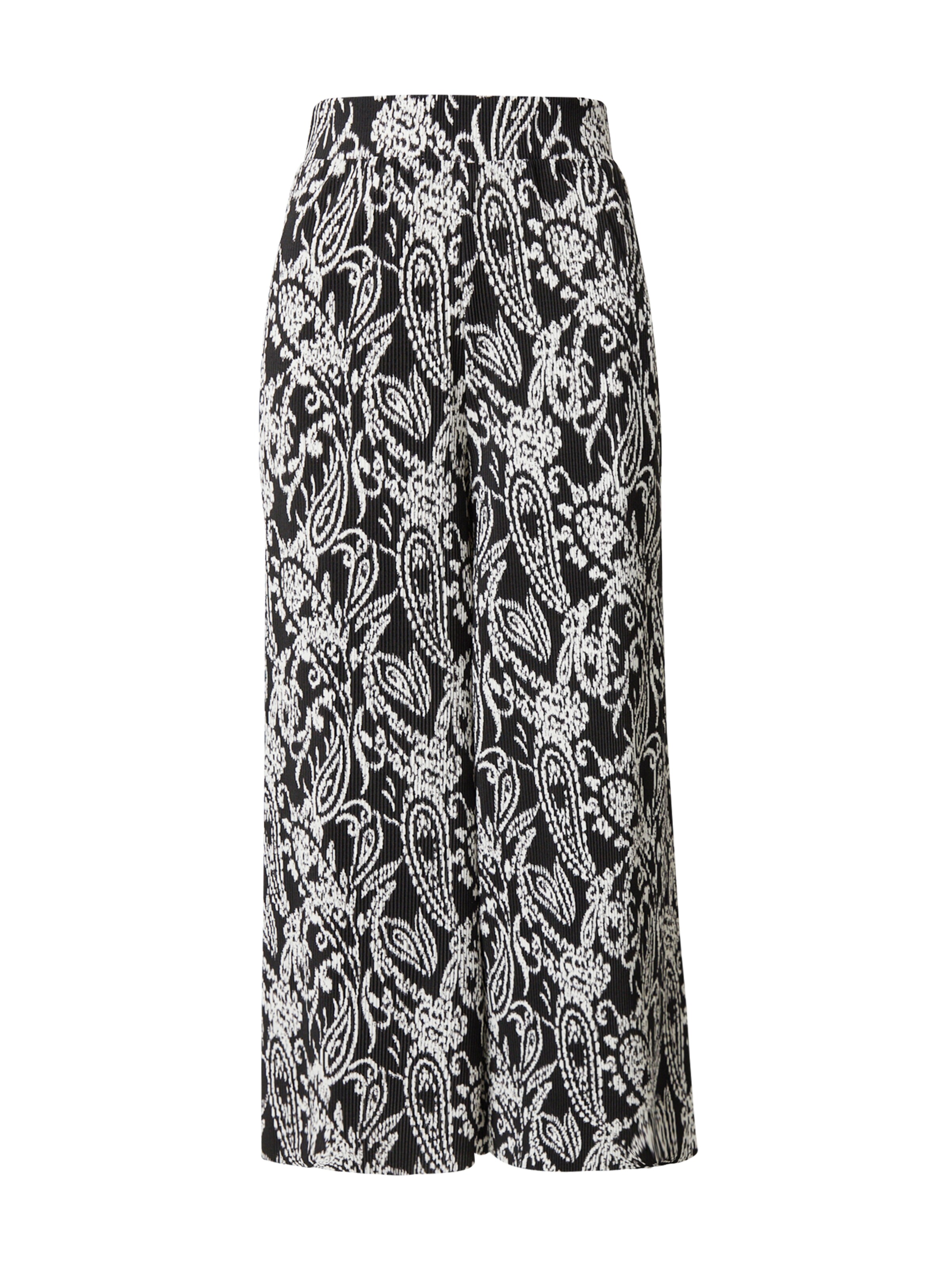 Wide leg Pantaloni de la s.Oliver pe negru: față