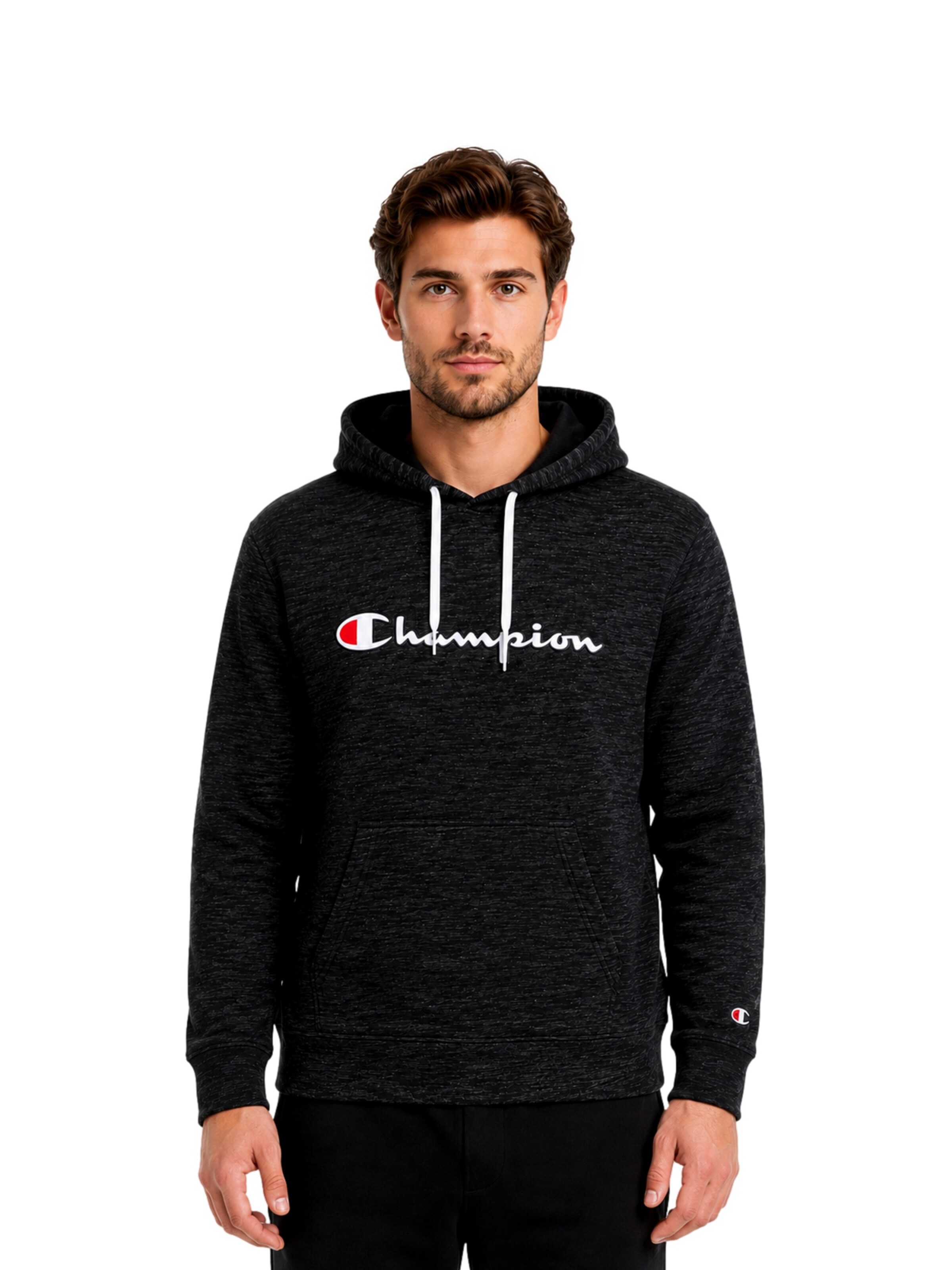 Sweat-shirt Champion en noir : devant