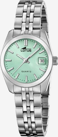 Montre à affichage analogique Lotus en vert : devant
