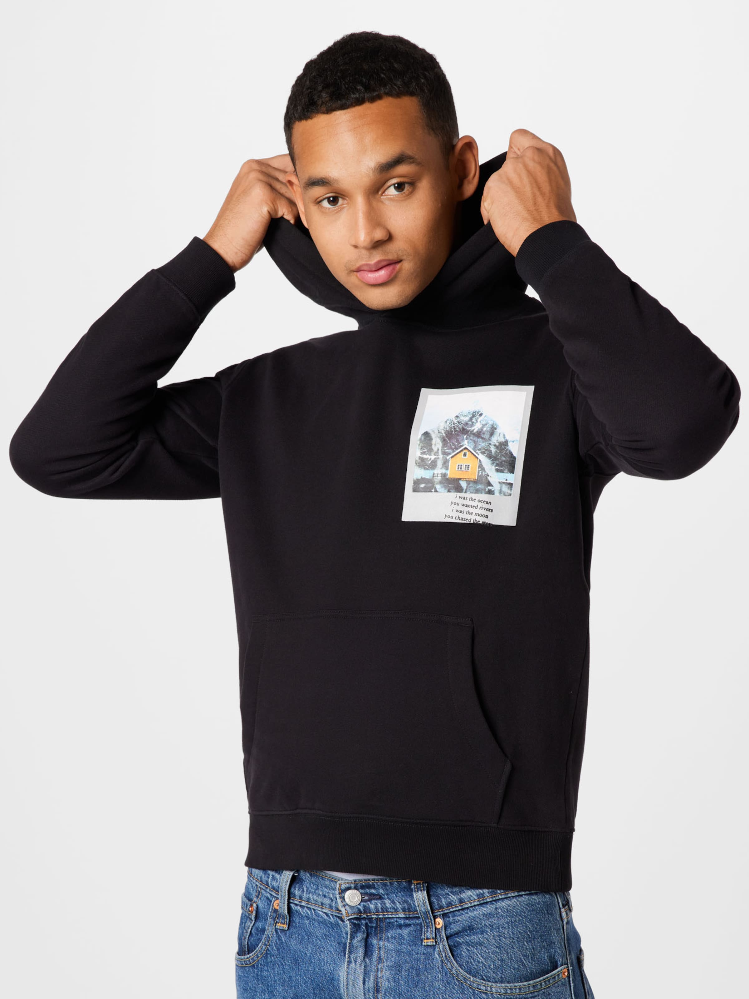 Männer Große Größen s.Oliver Sweatshirt in Schwarz - NF58477 Männer Große Größen s.Oliver Sweatshirt in Schwarz - NF58477