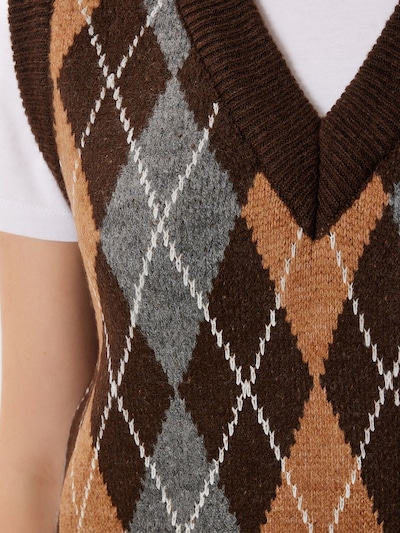 Happiness İstanbul Sweater in Brown / Cognac / mottled grey, Item view