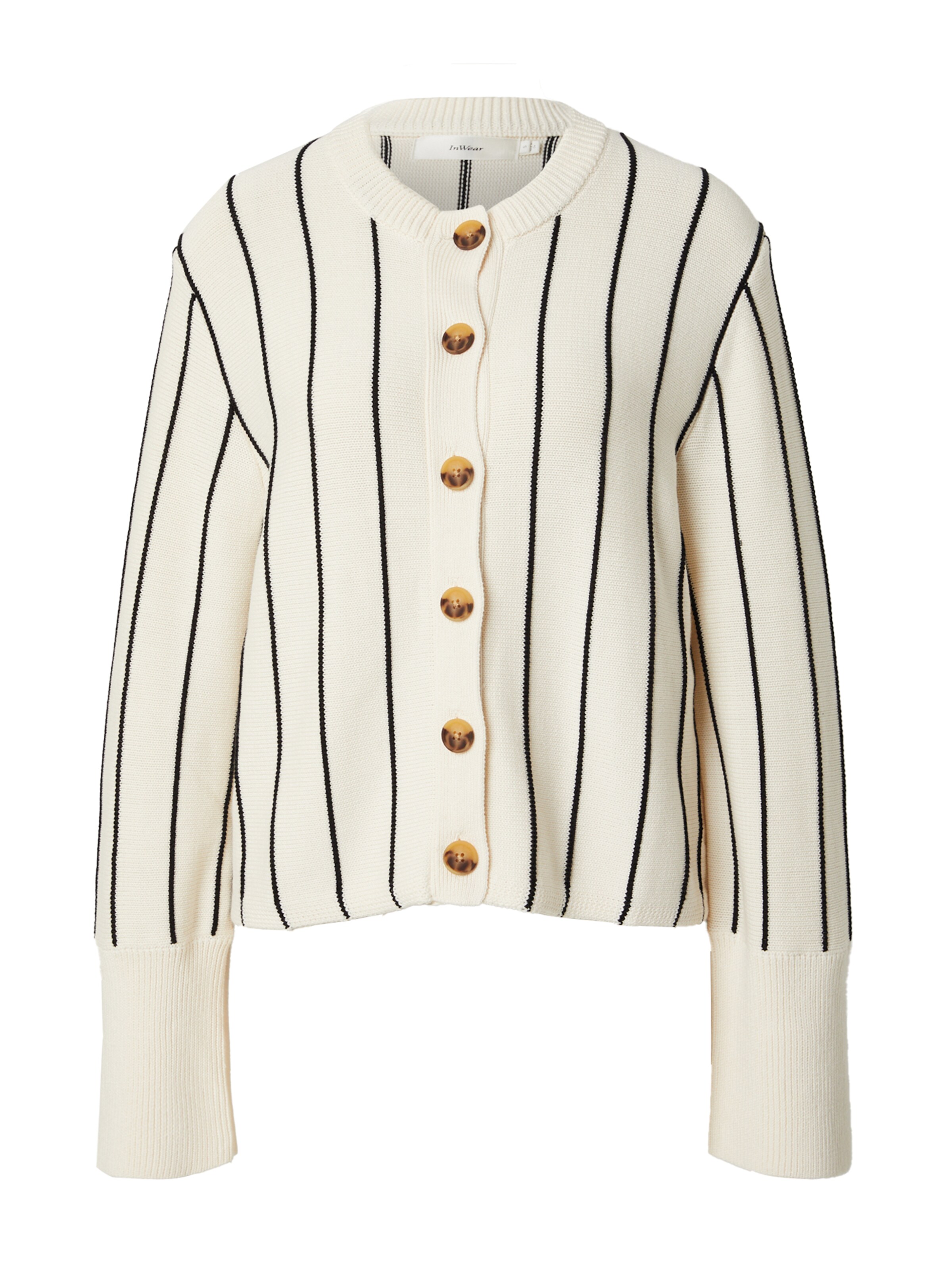 InWear Gebreid vest 'Paite' in Wit: voorkant