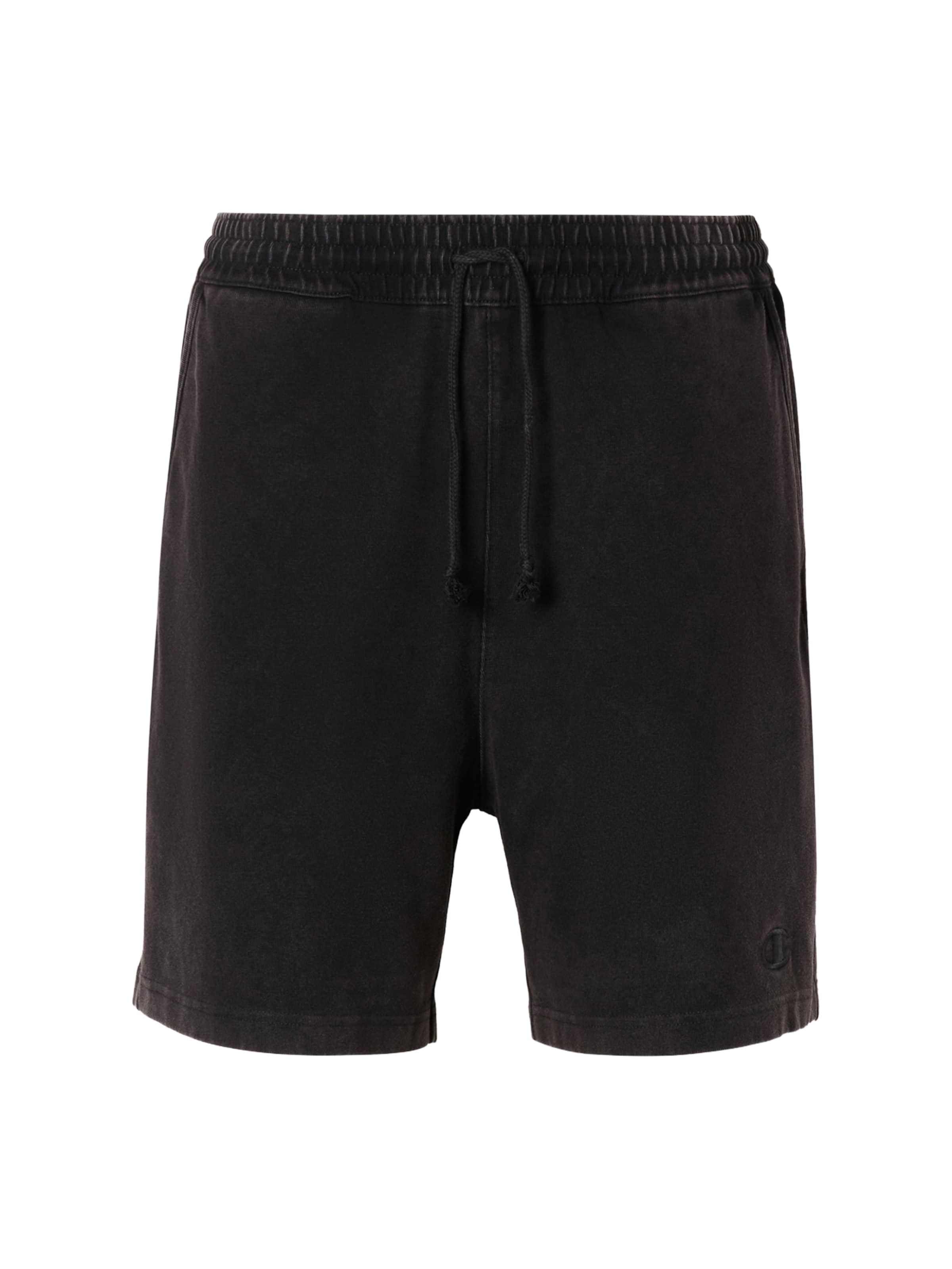 Regular Pantaloni de la Champion pe negru: față