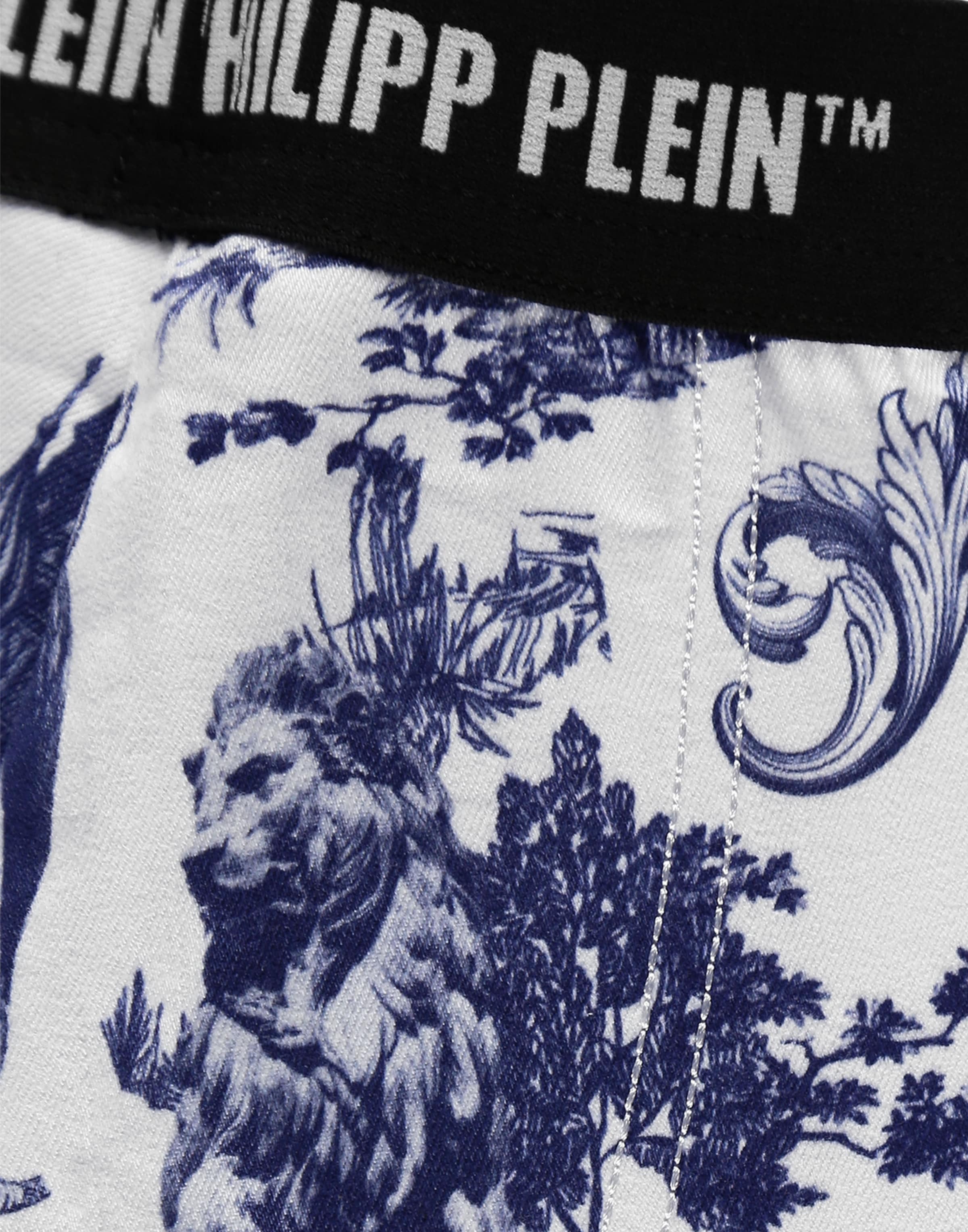 Philipp Plein - Slimfit Pantalón 'En Plein Air' en blanco