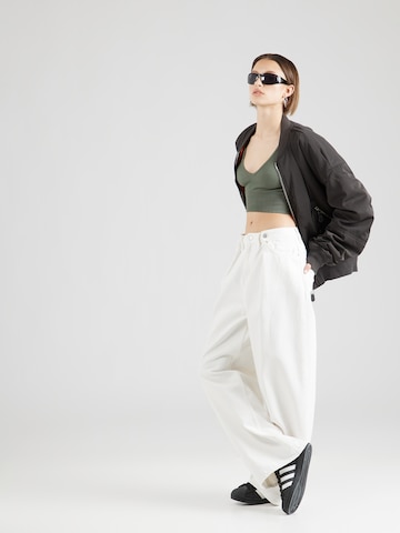 Monki Wide leg Τζιν 'ADDIE' σε λευκό