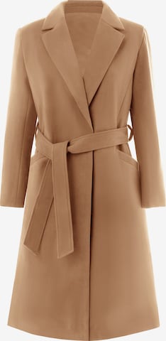Manteau mi-saison Imily Bela en beige : devant