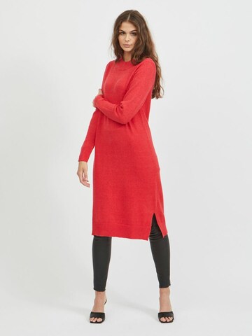 Robes en maille VILA en rouge