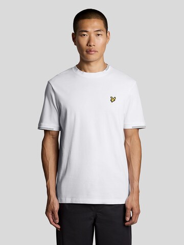 T-Shirt Lyle & Scott en blanc : devant