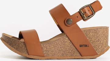 Sandalo con cinturino 'Selene' di Bayton in marrone: frontale