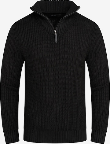 behype Sweater 'MKZIP78' in Black: front