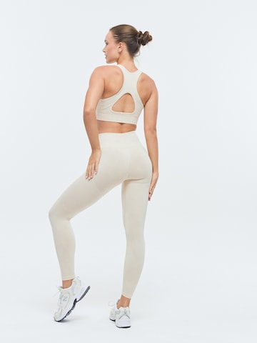 DRILLS Apparel Bustier Sport bh 'XFUNCTION Racer Bra' in Beige